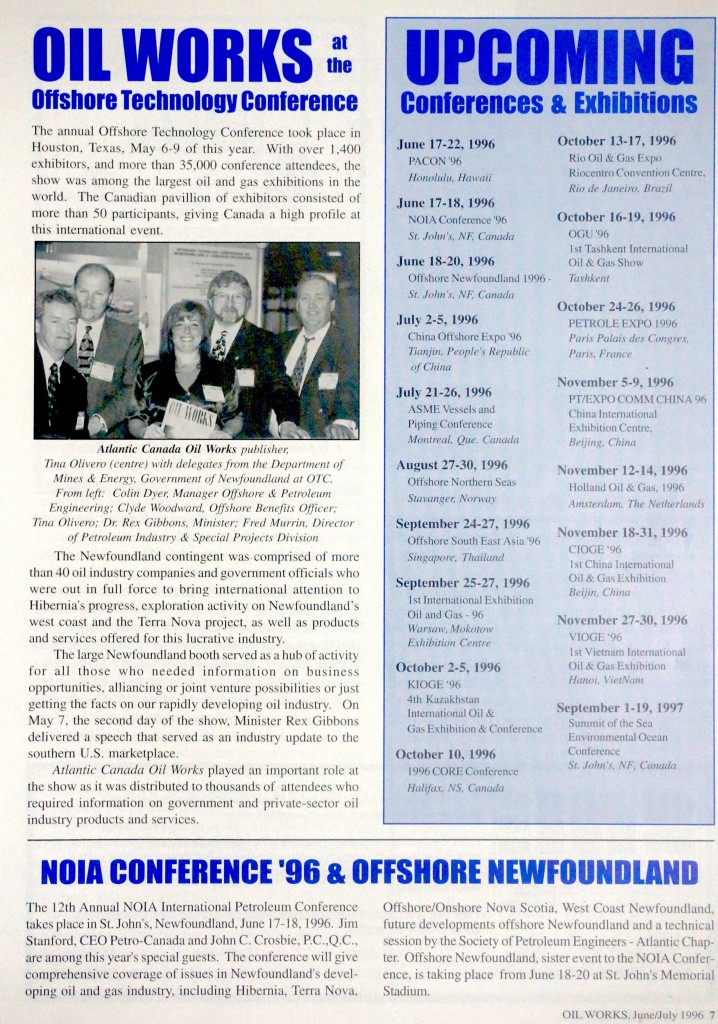 Oil works at the Offshore Technology Conference
