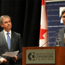 Jim Prentice, Canada’s Minister of Environment and Gary Doer, Canada’s Ambassador to the United States of America