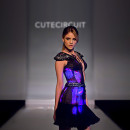 CuteCircuit The Eiza Dress Pink and Black Haute Couture