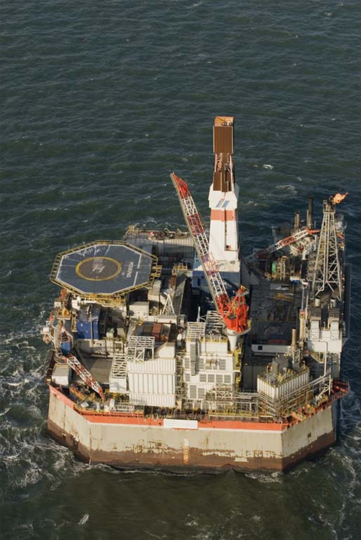 Sakhalin Oil Drilling Platform in Russia